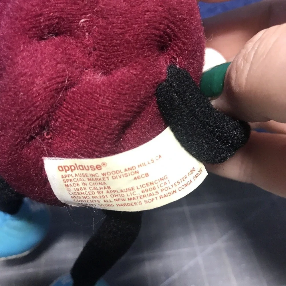 4 California Raisins Flocked Applause Bendable Plush‎ 1 PVC Walker Not Working